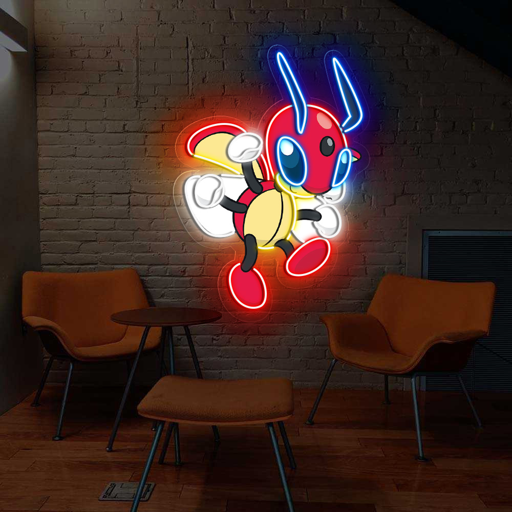 Pokemon Ledian UV Sign