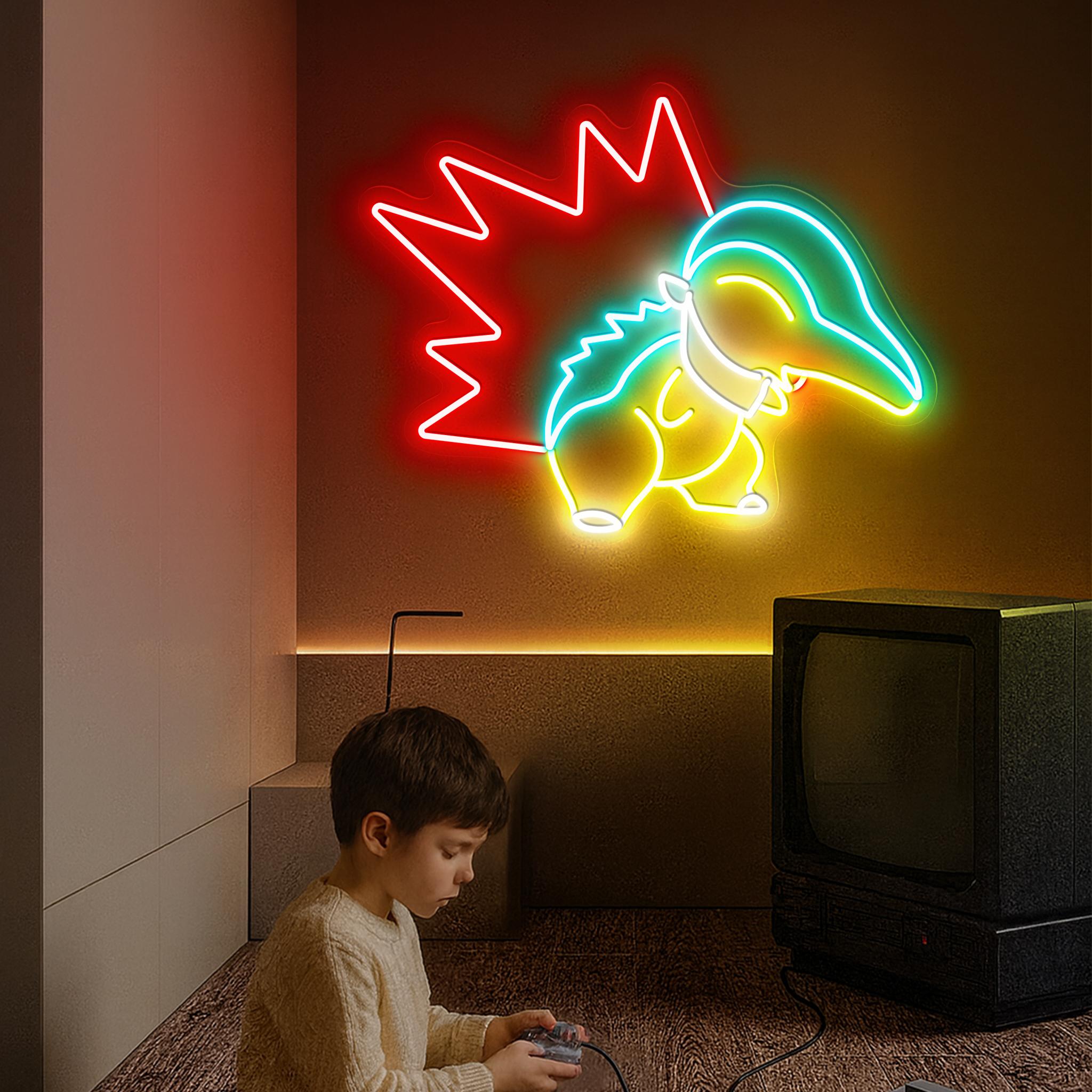 Pokemon Cyndaquil Neon Signs