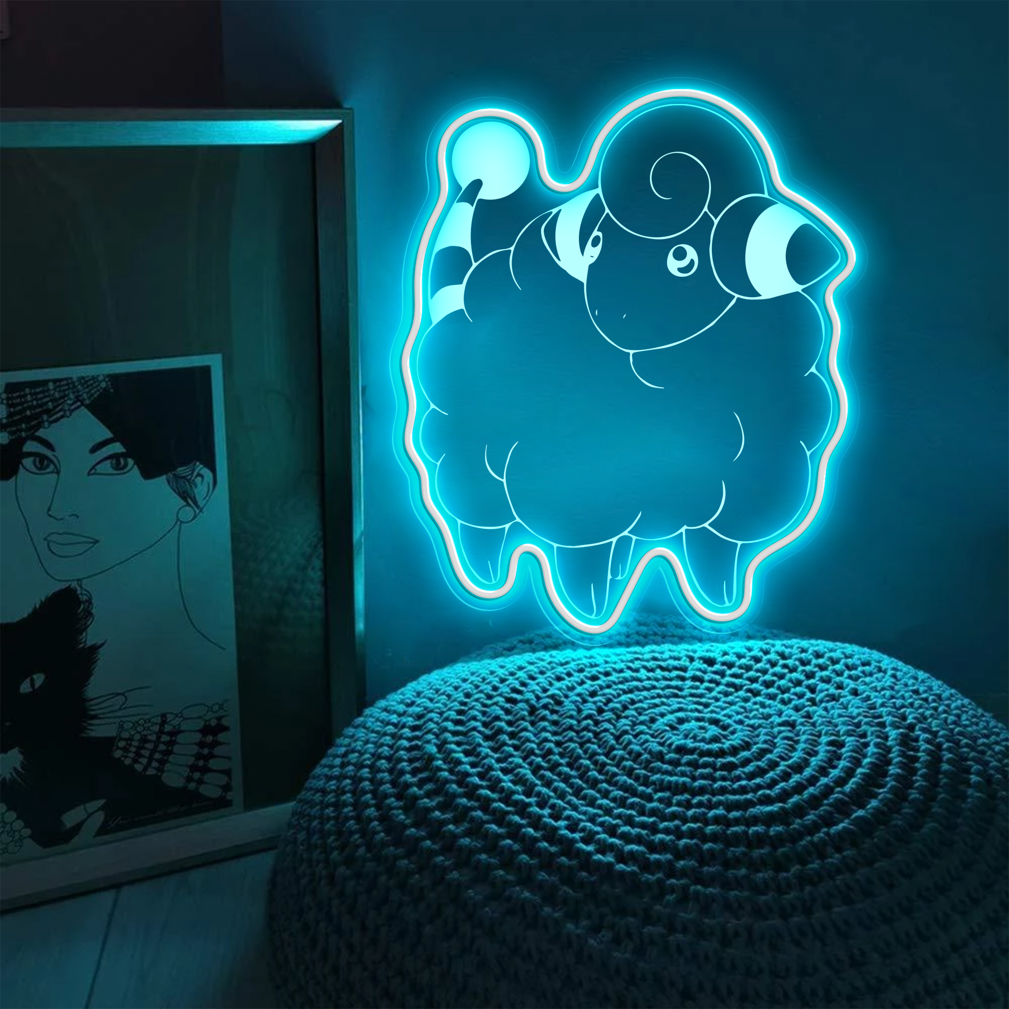 Pokemon Mareep Laser Sign