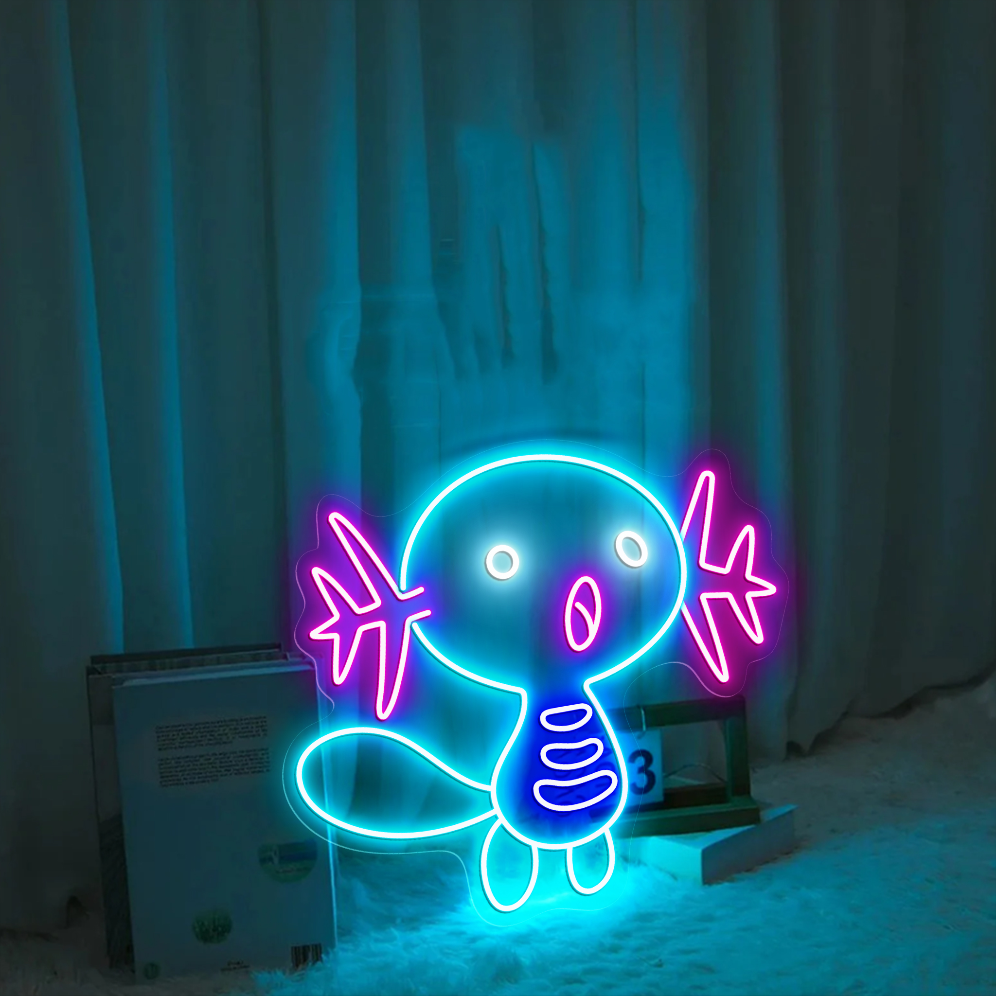 Wooper Pokemon Neon Signs