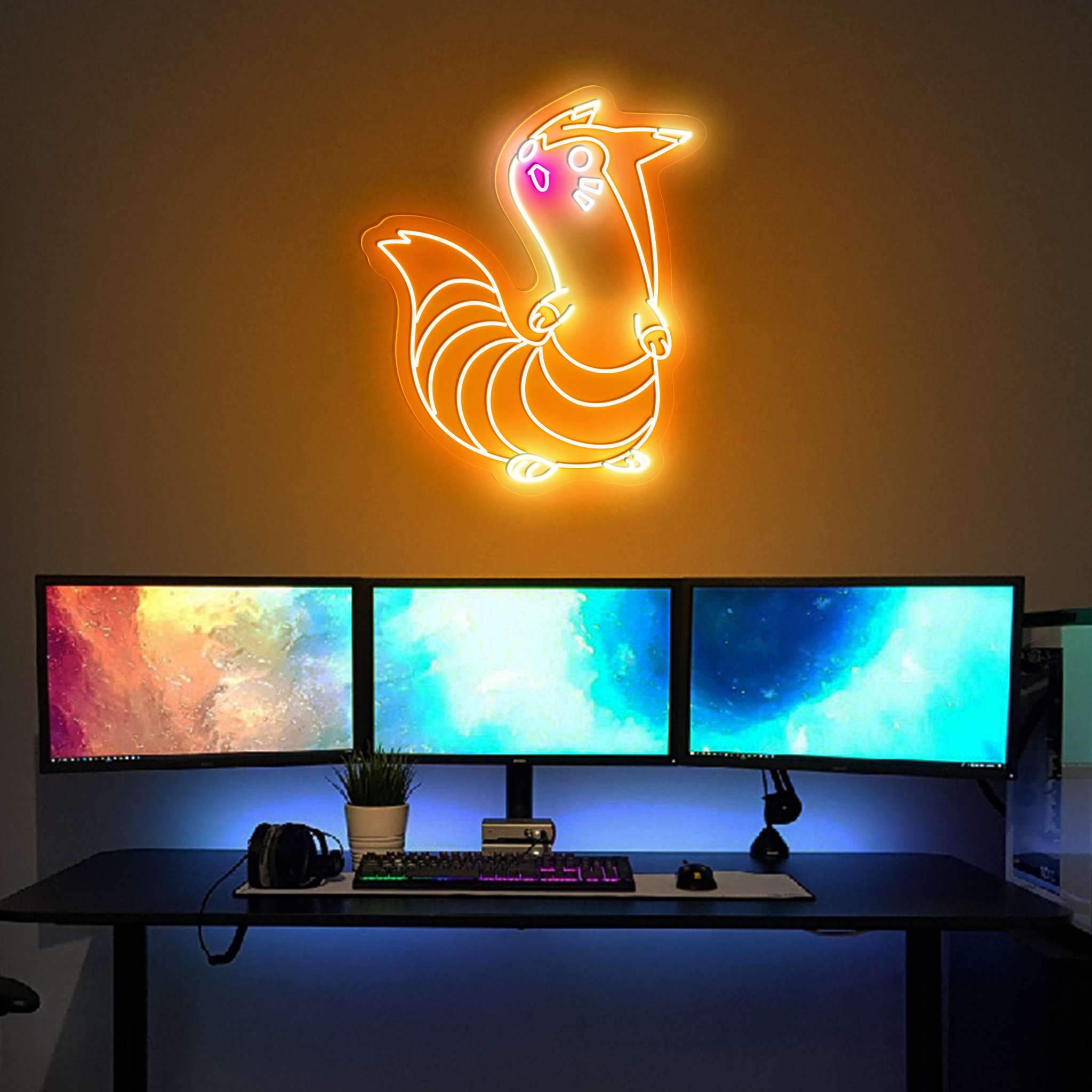 Pokemon Furret Neon Sign