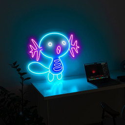 Wooper Pokemon Neon Signs