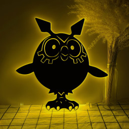 Pokemon Hoothoot Metal Sign