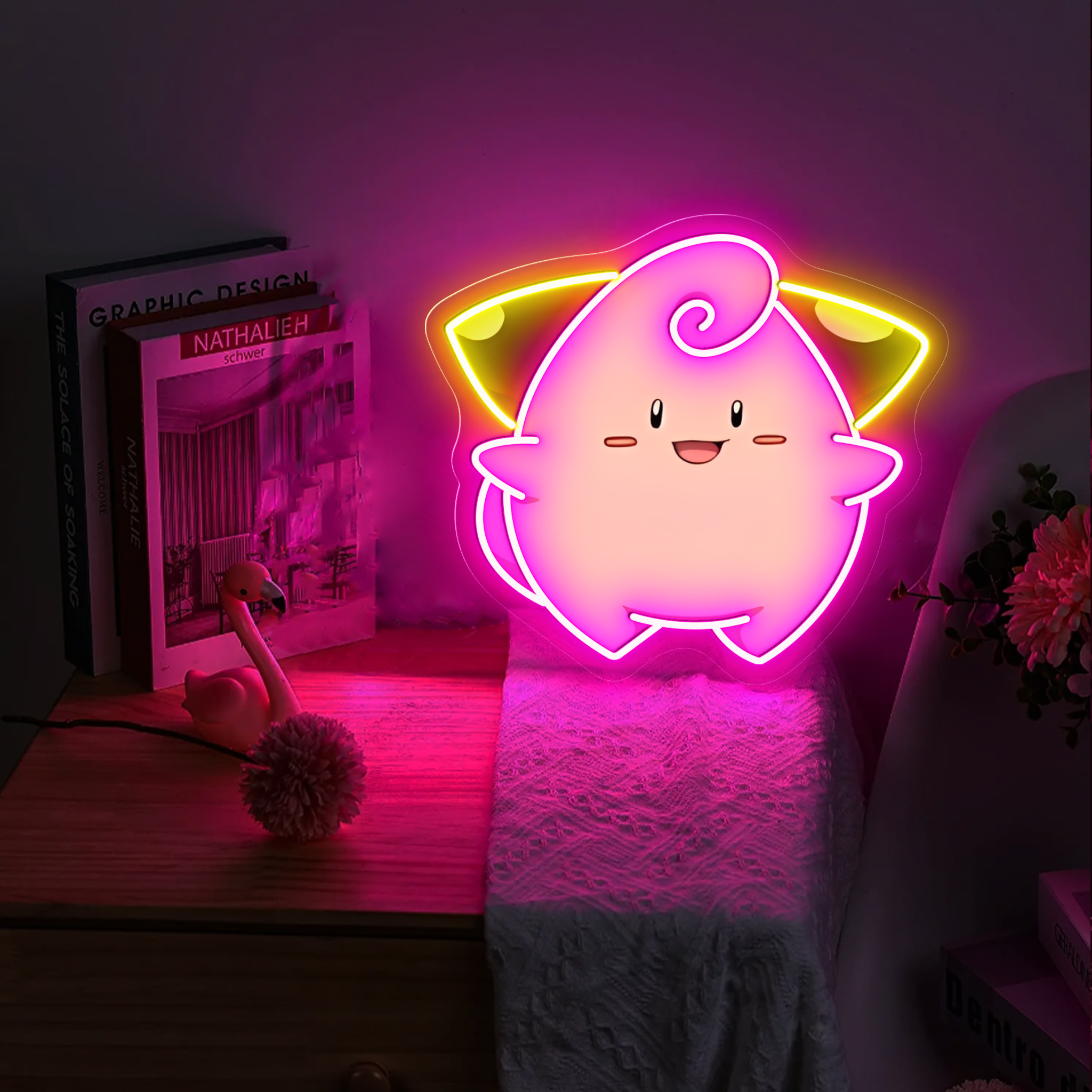 Cleffa Pokemon UV Sign
