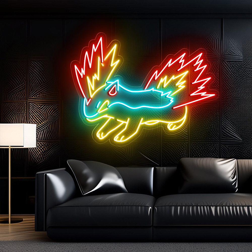 Pokemon Cyndaquil Neon Sign