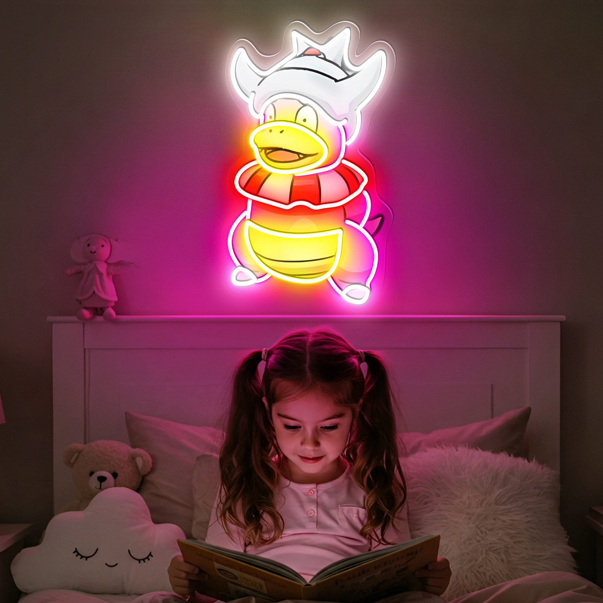Slowking Pokemon UV Sign