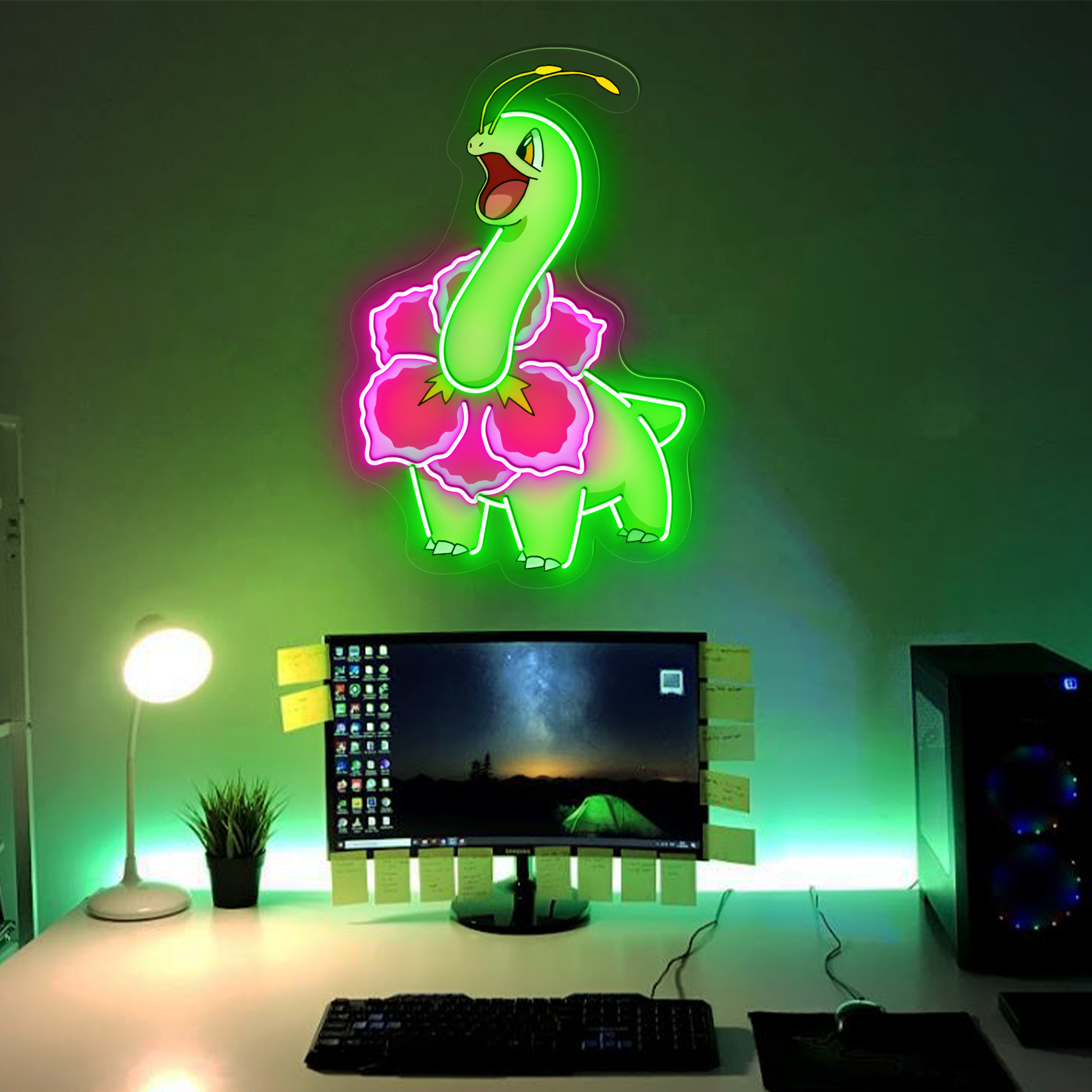 Meganium Pokemon UV Signs