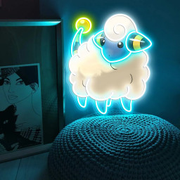 Pokemon Mareep UV Sign