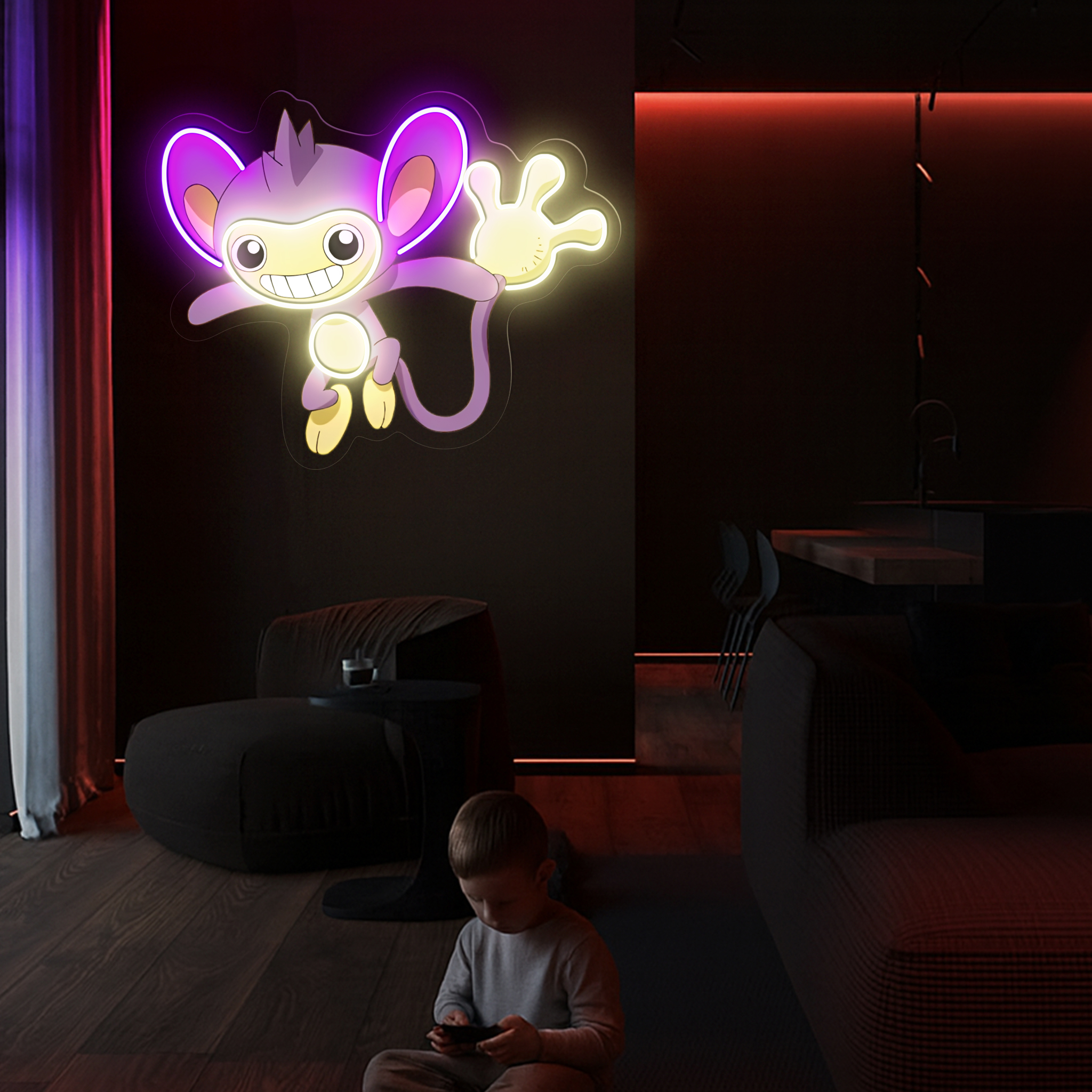 Aipom Pokemon UV Signs