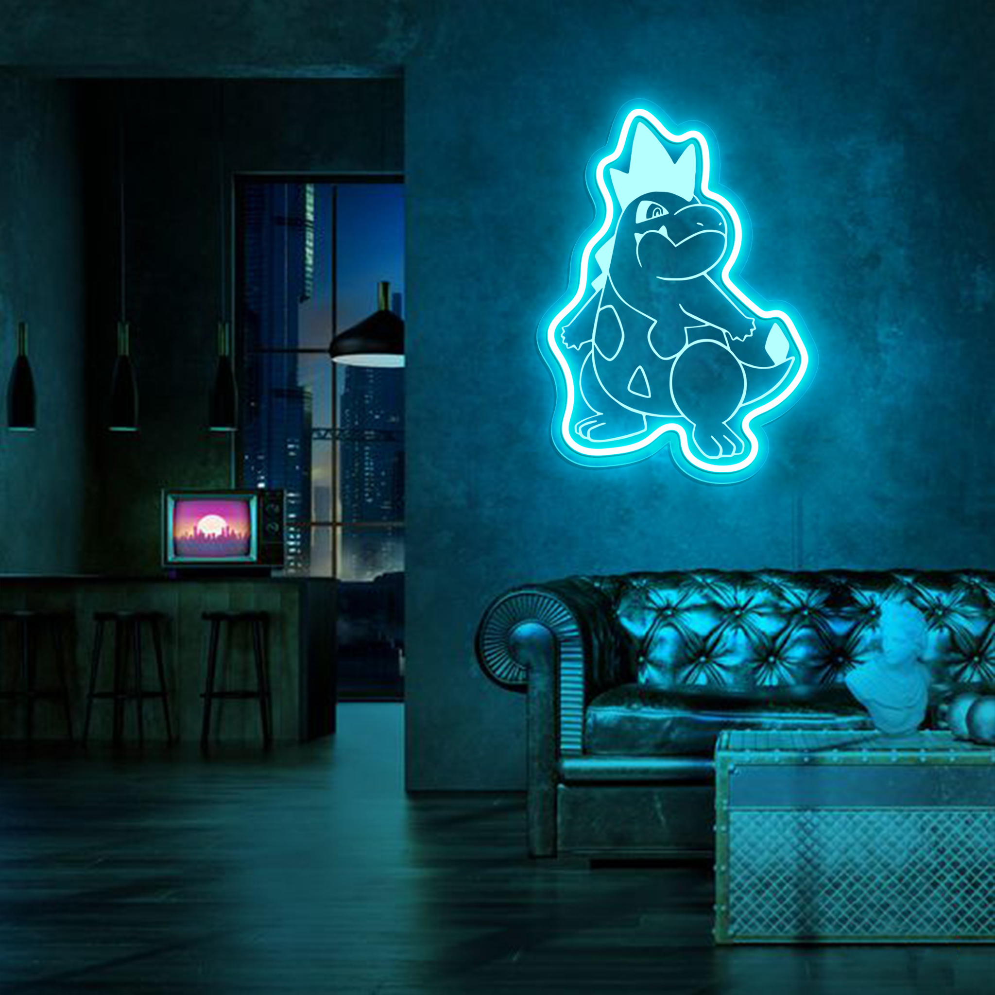 Pokemon Croconaw Laser Signs