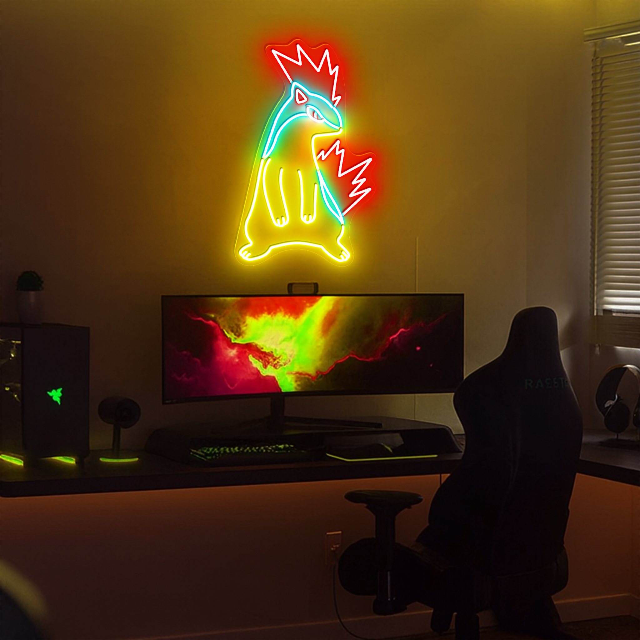 Pokemon Quilava Neon Signs