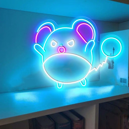 Marill Pokemon Neon Sign