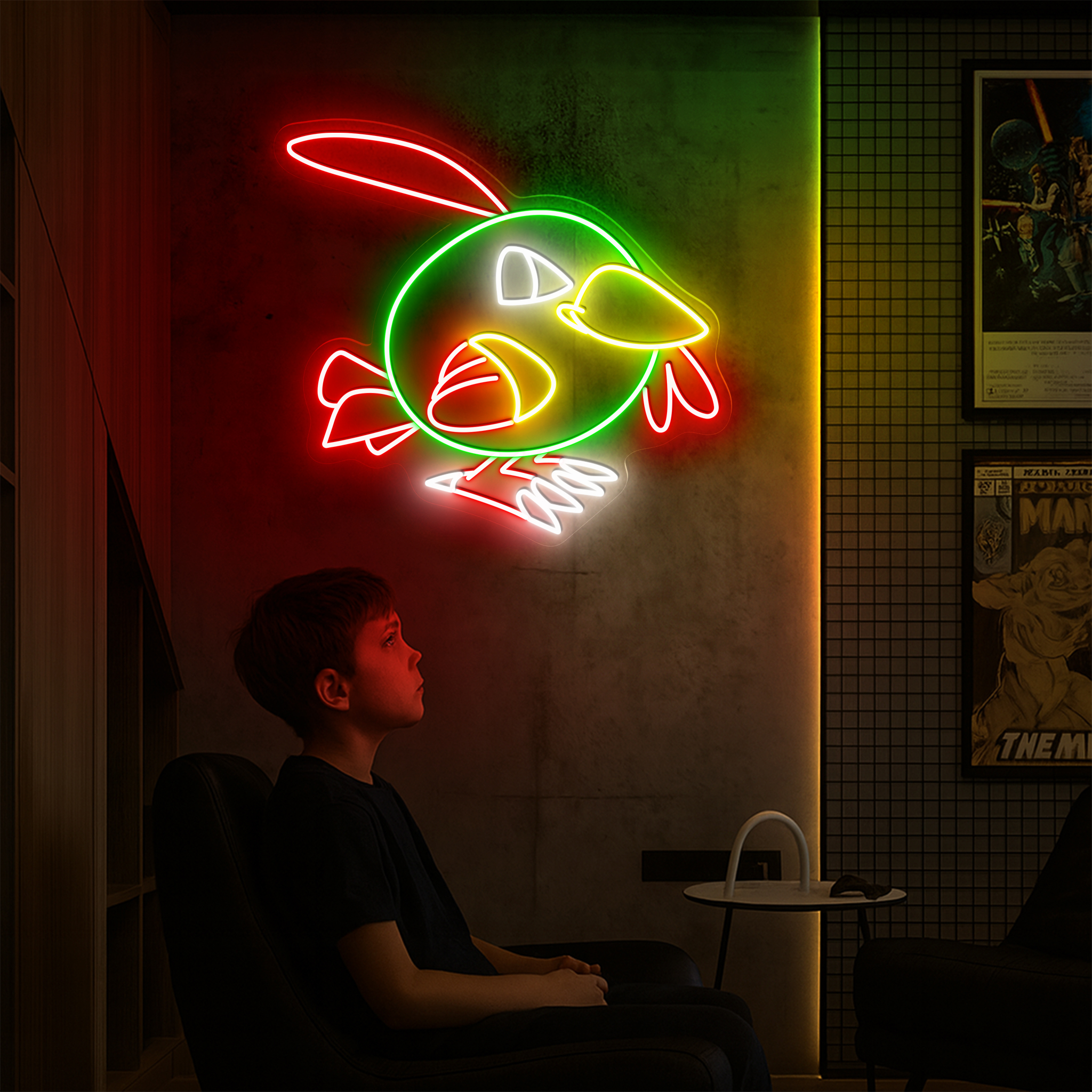 Natu Pokemon Neon Sign