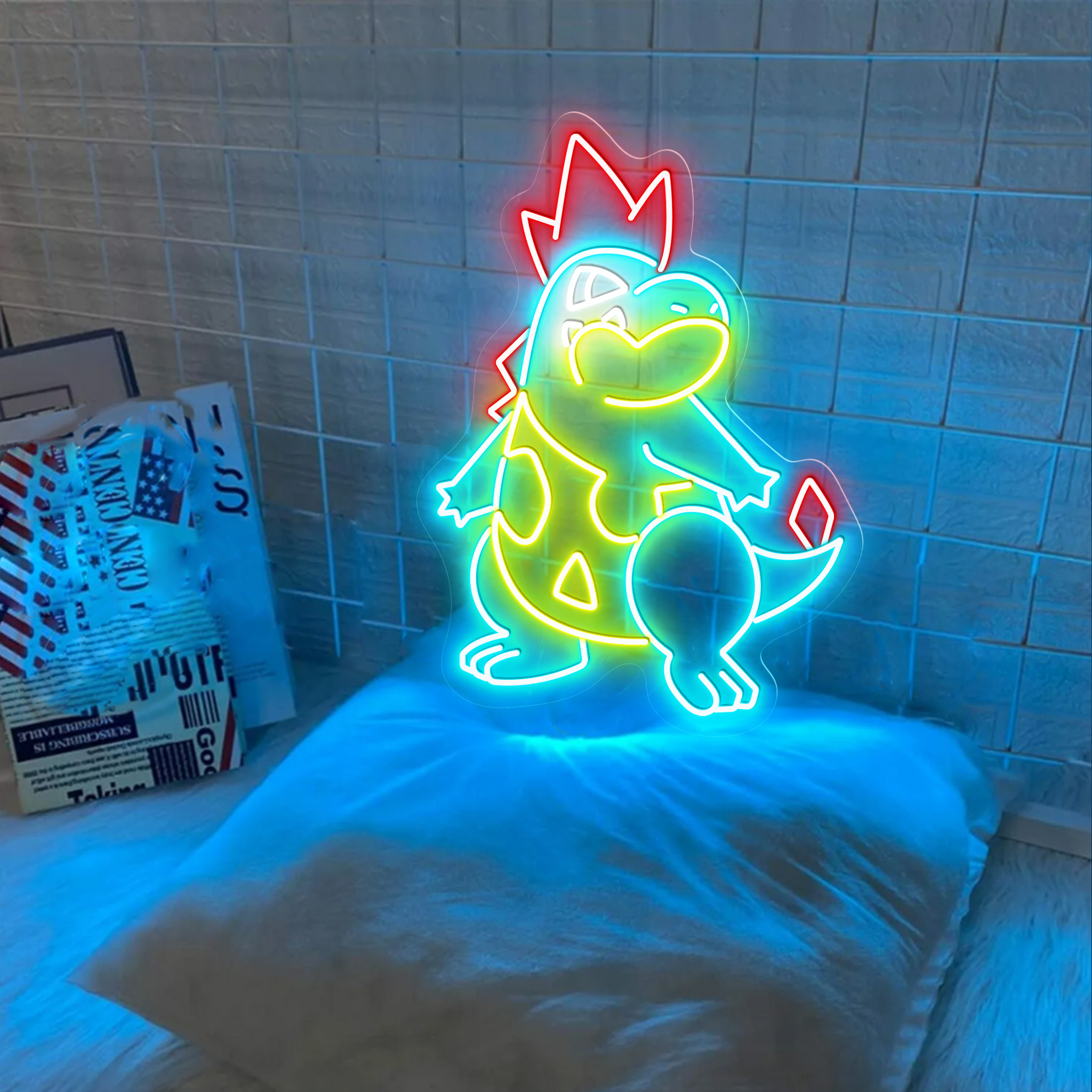Pokemon Croconaw Neon Signs