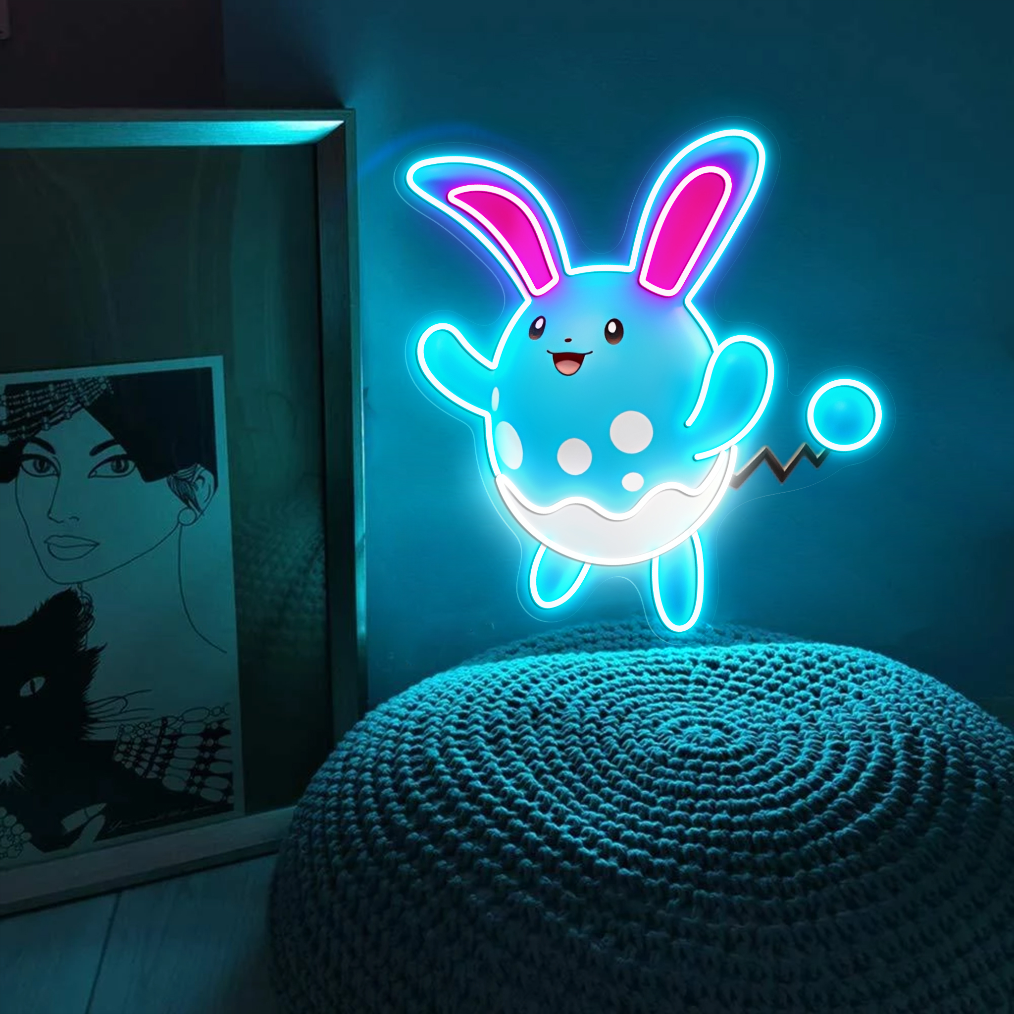 Pokemon Azumarill UV Signs