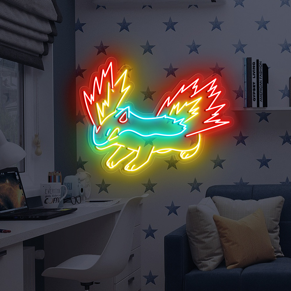 Pokemon Cyndaquil Neon Sign