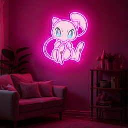 Mew Pokemon UV Sign
