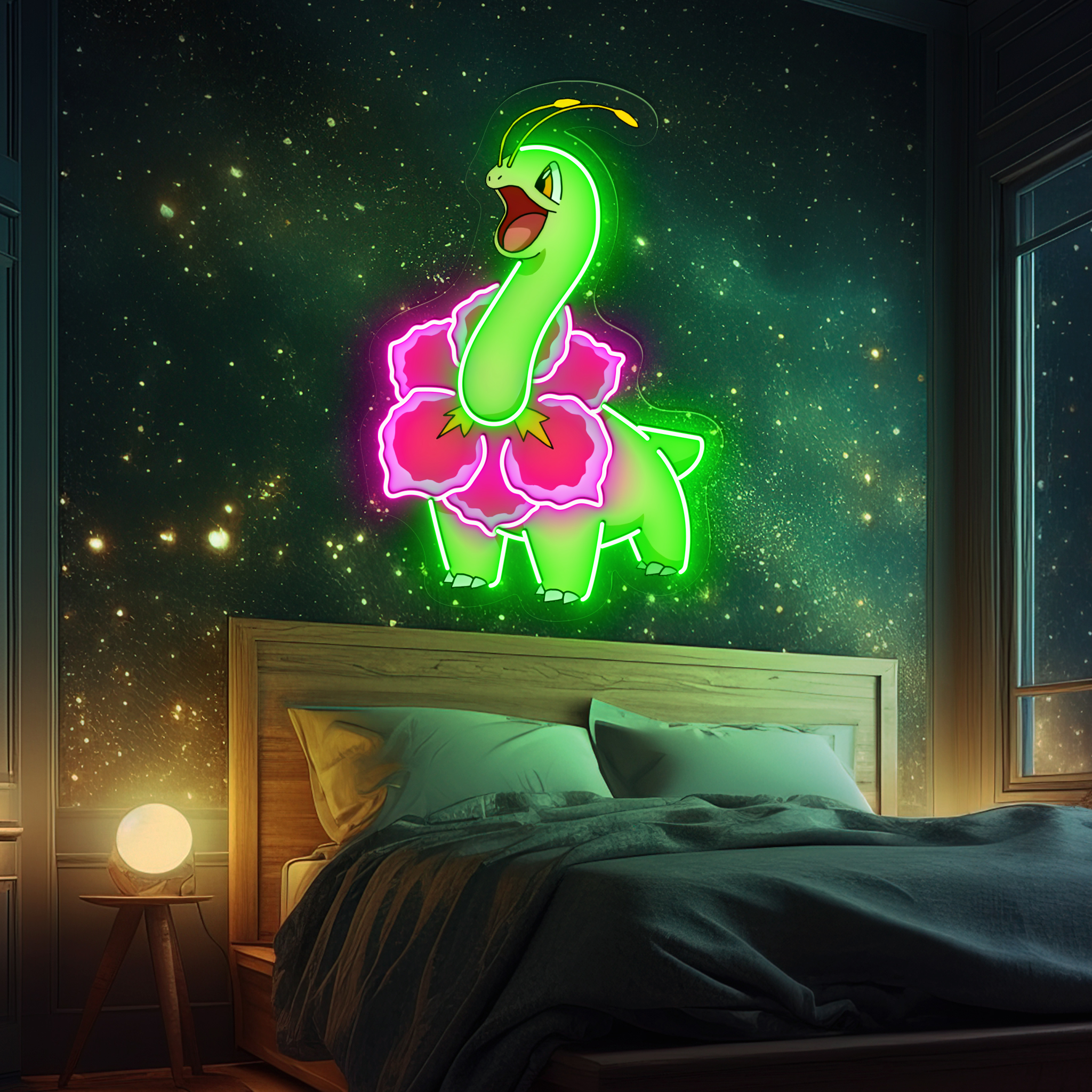 Meganium Pokemon UV Signs