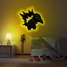Pokemon Cyndaquil Metal Sign