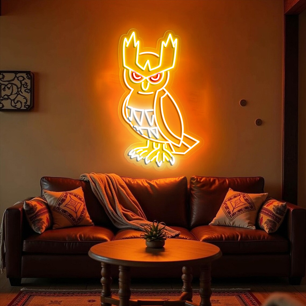 Pokemon Noctowl Neon Signs