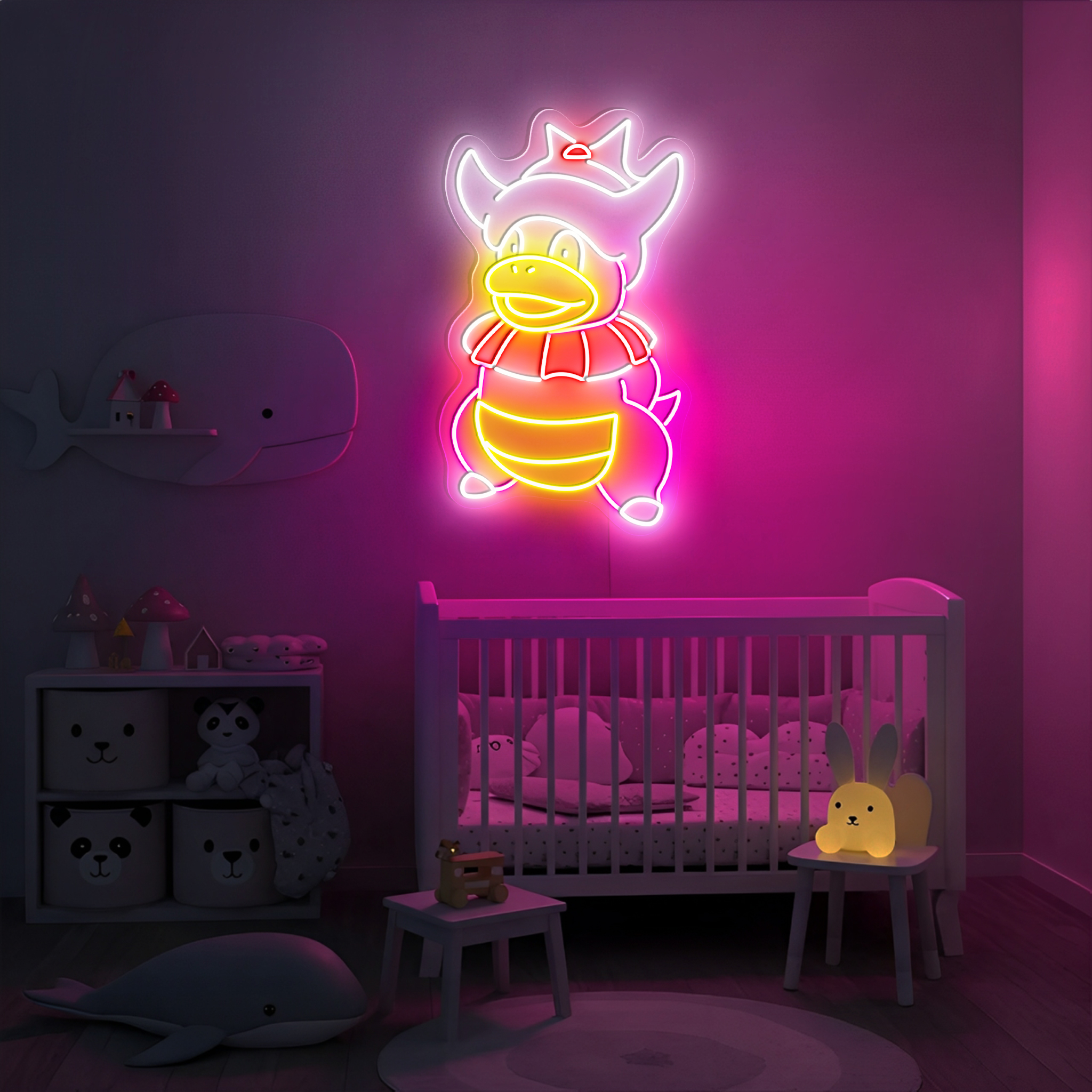 Slowking Pokemon Neon Sign