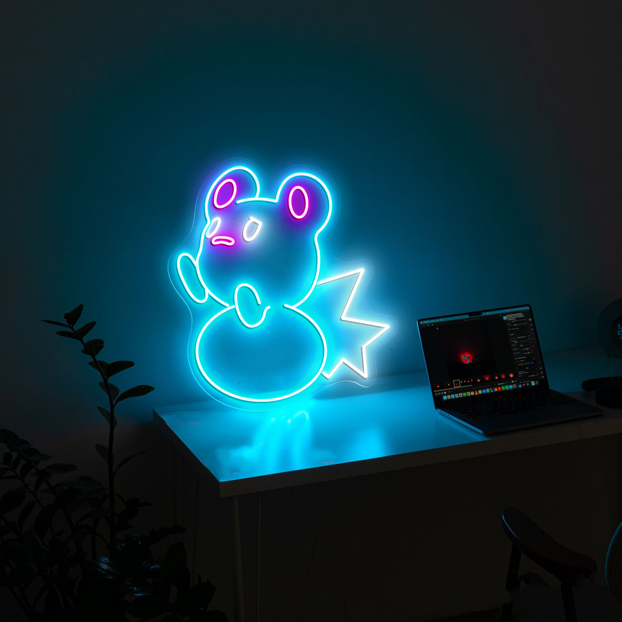 Pokemon Marill Neon Sign