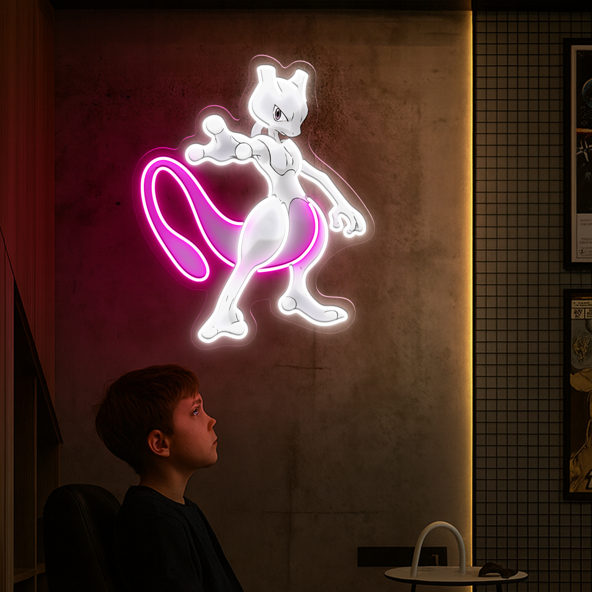 Pokemon Mewtwo UV Signs