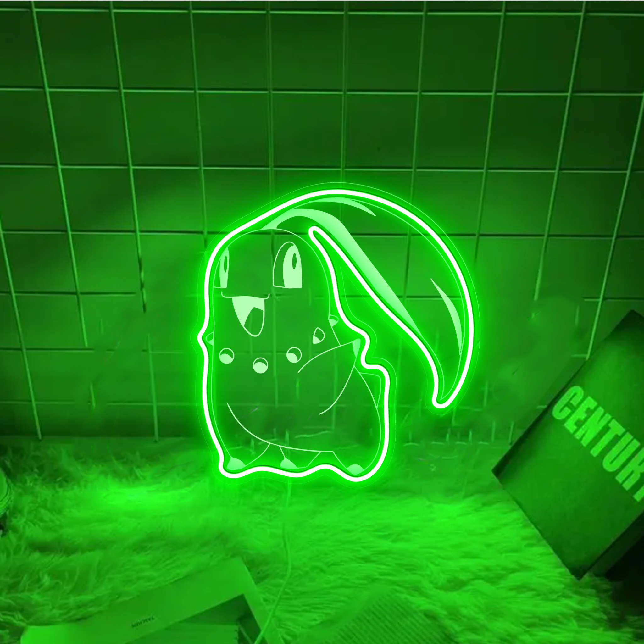 Chikorita Pokemon Laser Sign