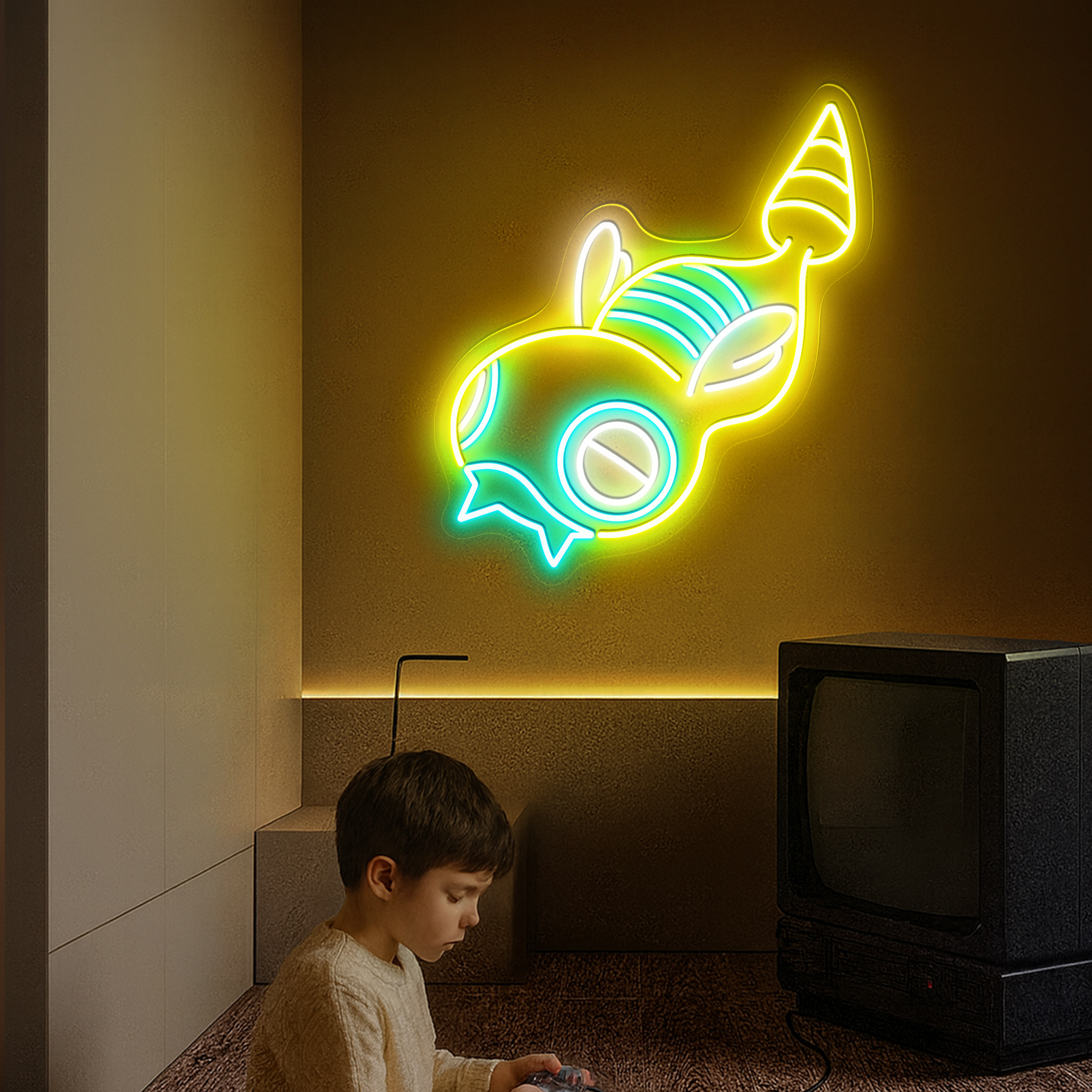 Dunsparce Pokemon Neon Sign