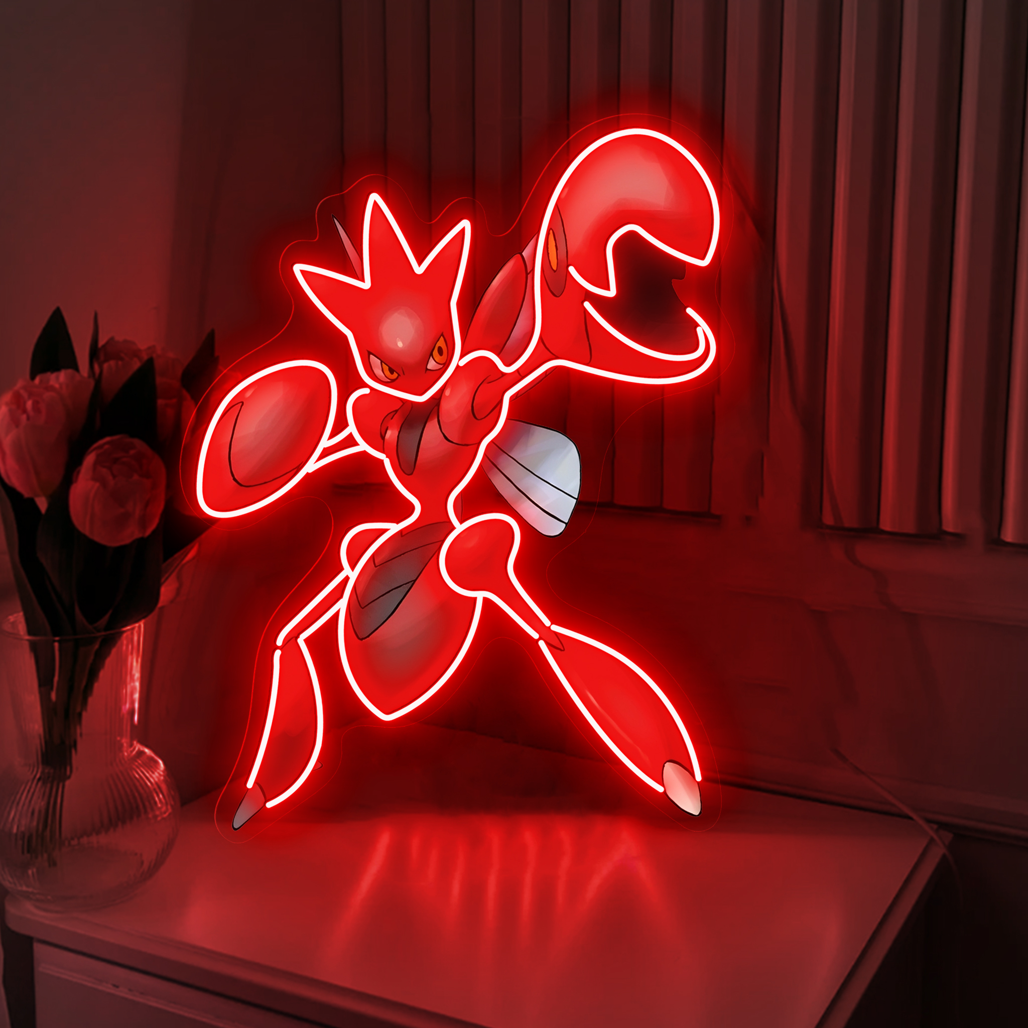 Scizor Pokemon UV Sign