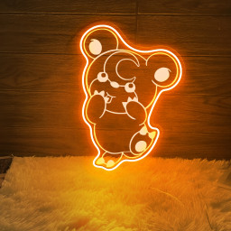 Teddiursa Pokemon Laser Signs