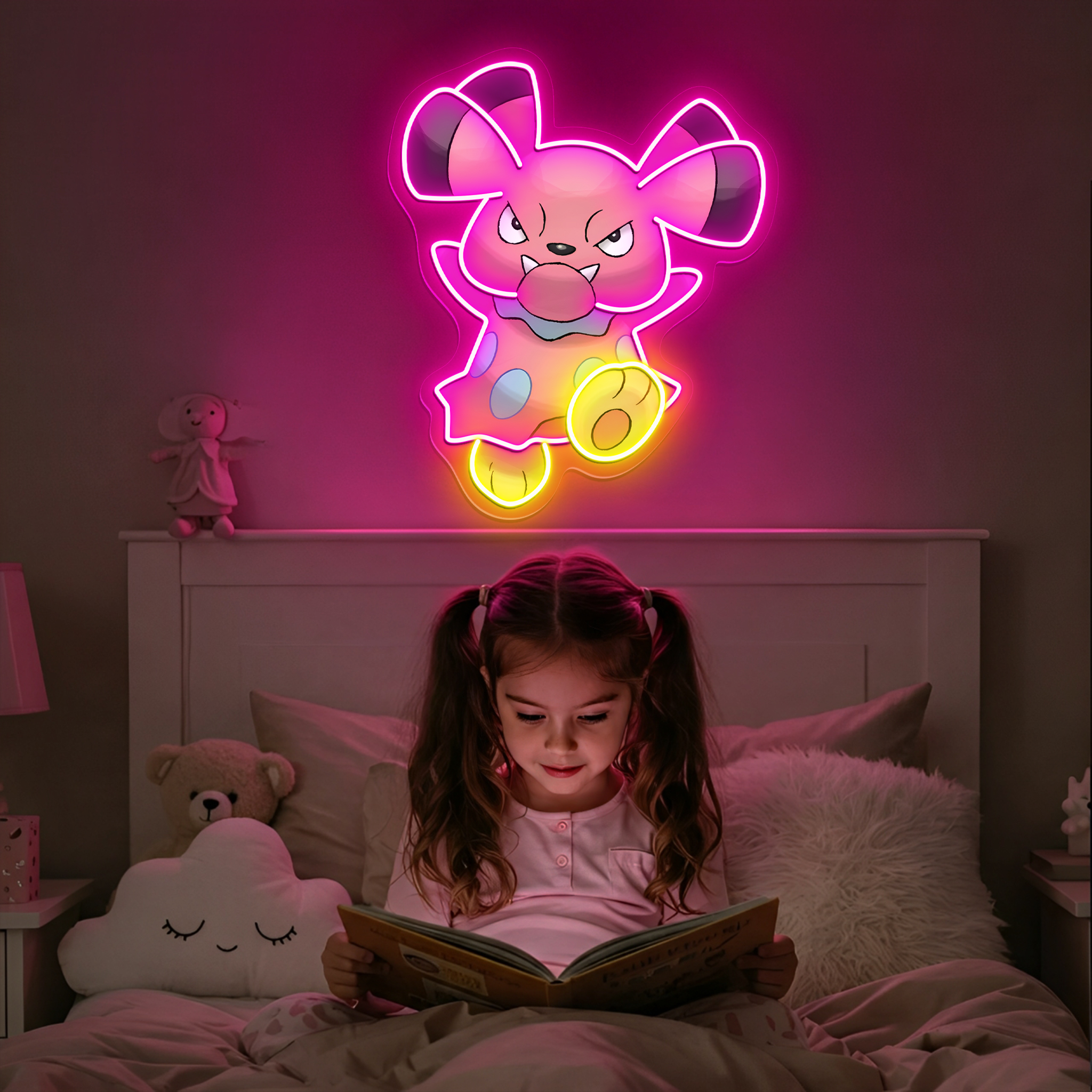 Snubbull Pokemon UV Sign