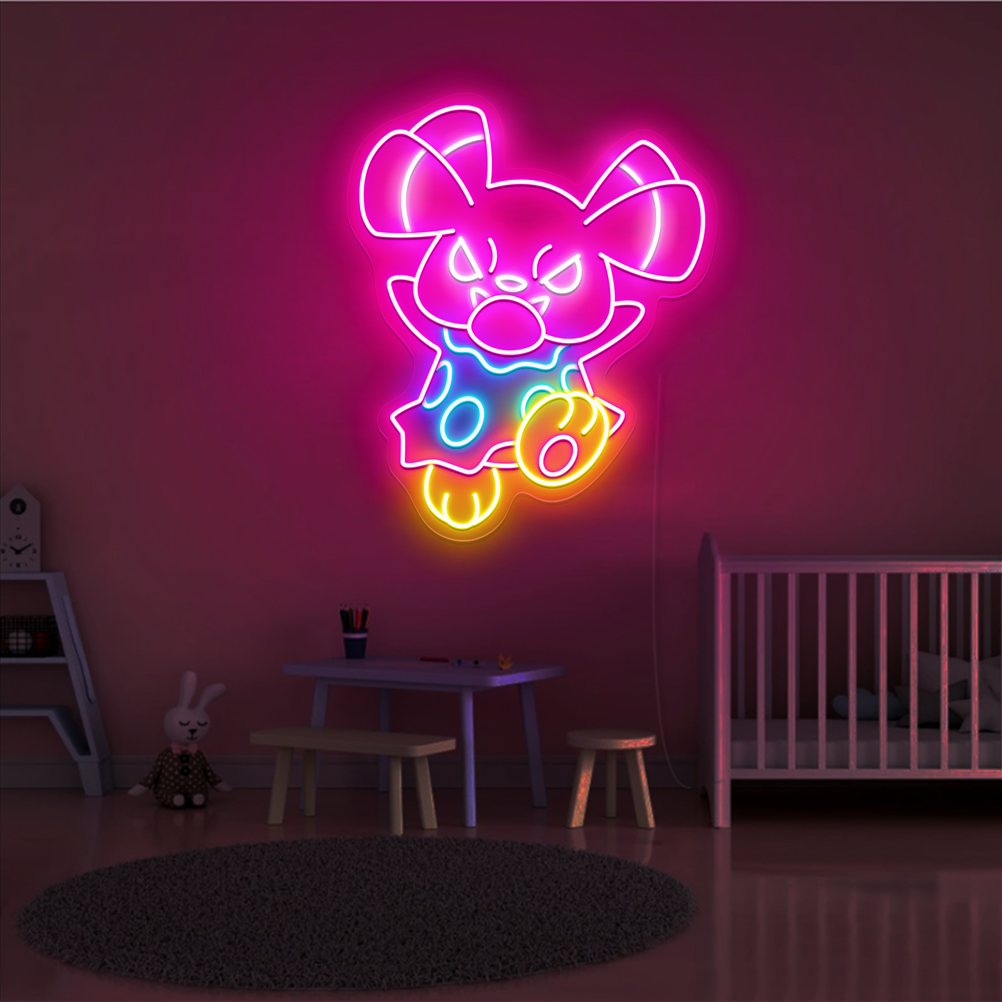 Snubbull Pokemon Neon Signs