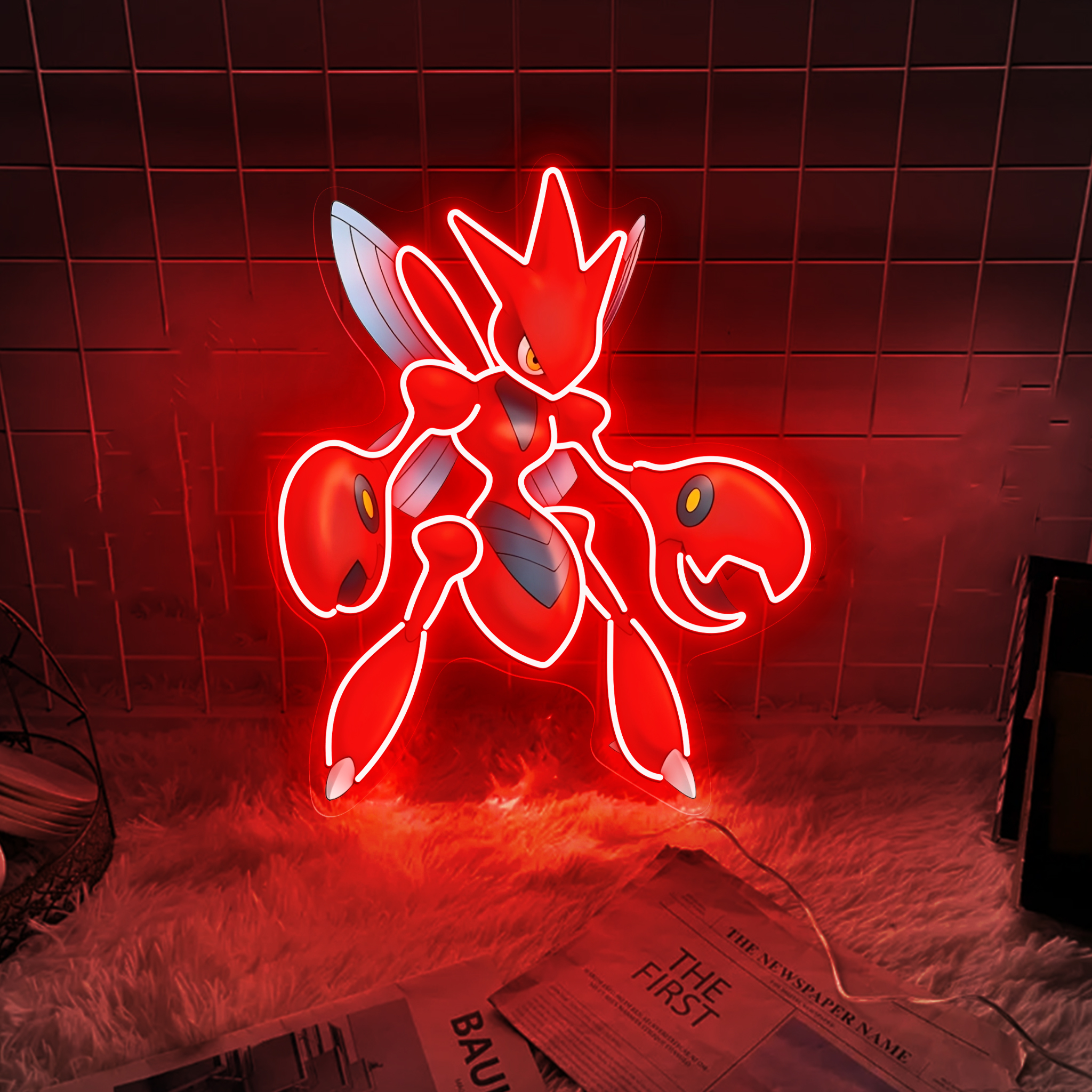 Scizor Pokemon UV Signs