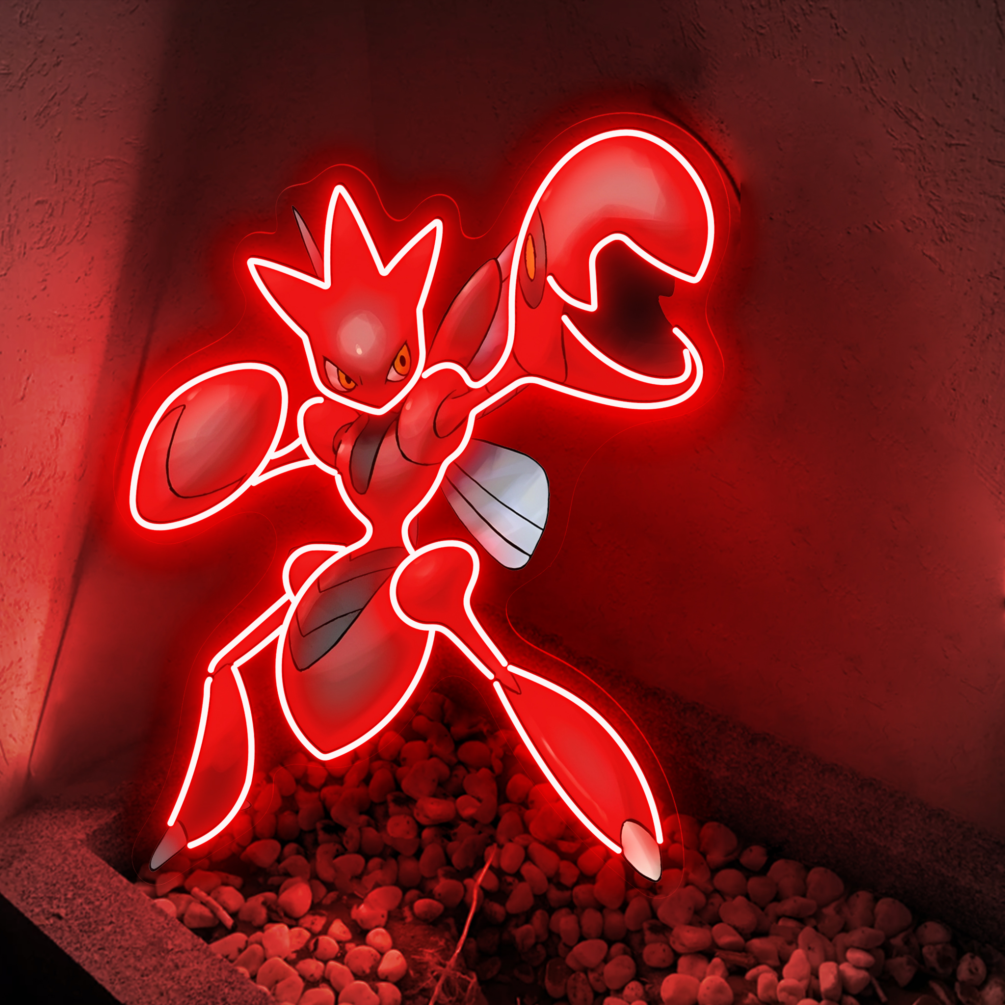 Scizor Pokemon UV Sign