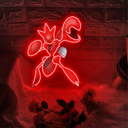 Scizor Pokemon UV Sign