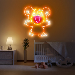 Pokemon Teddiursa Neon Sign