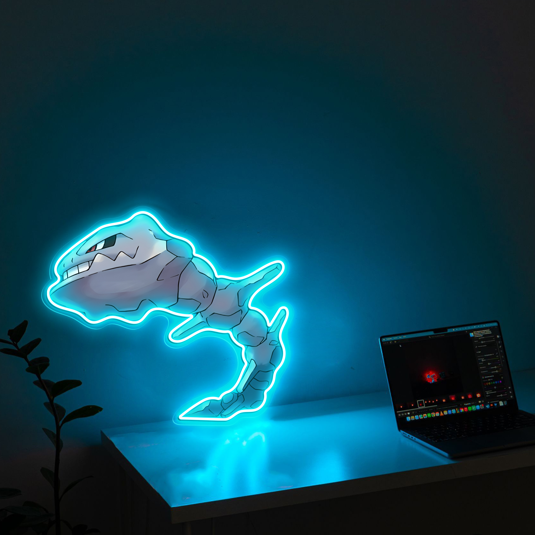 Pokemon Steelix UV Sign