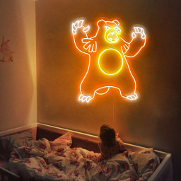Pokemon Ursaring Neon Sign