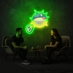 Qwilfish Pokemon UV Sign