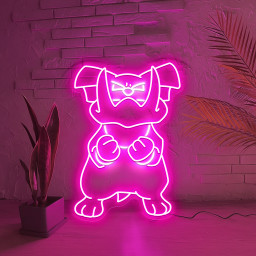 Granbull Pokemon Neon Sign