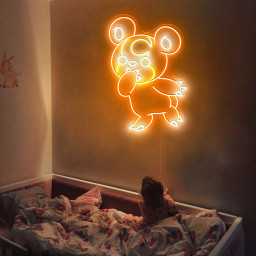 Pokemon Teddiursa Neon Signs