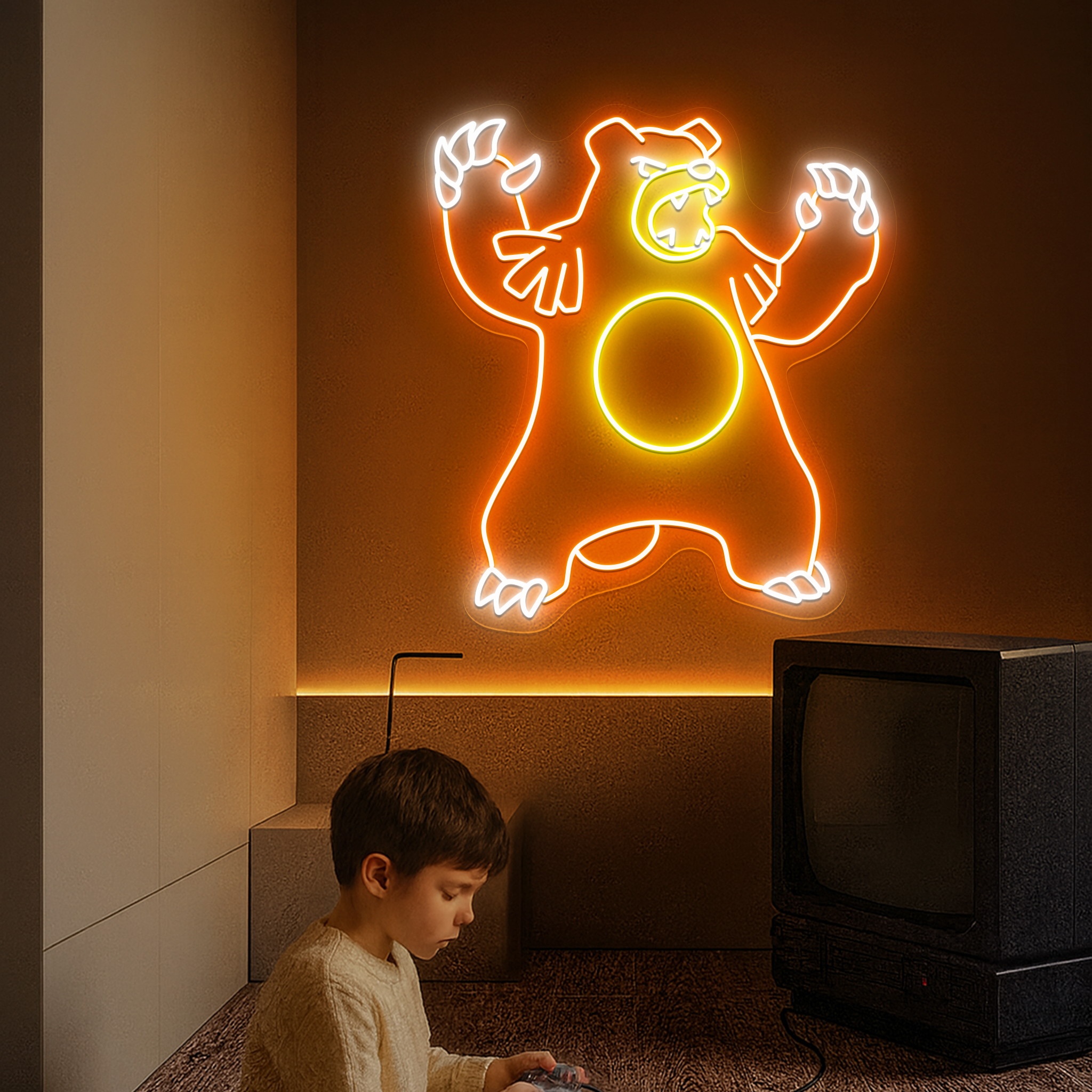 Pokemon Ursaring Neon Sign