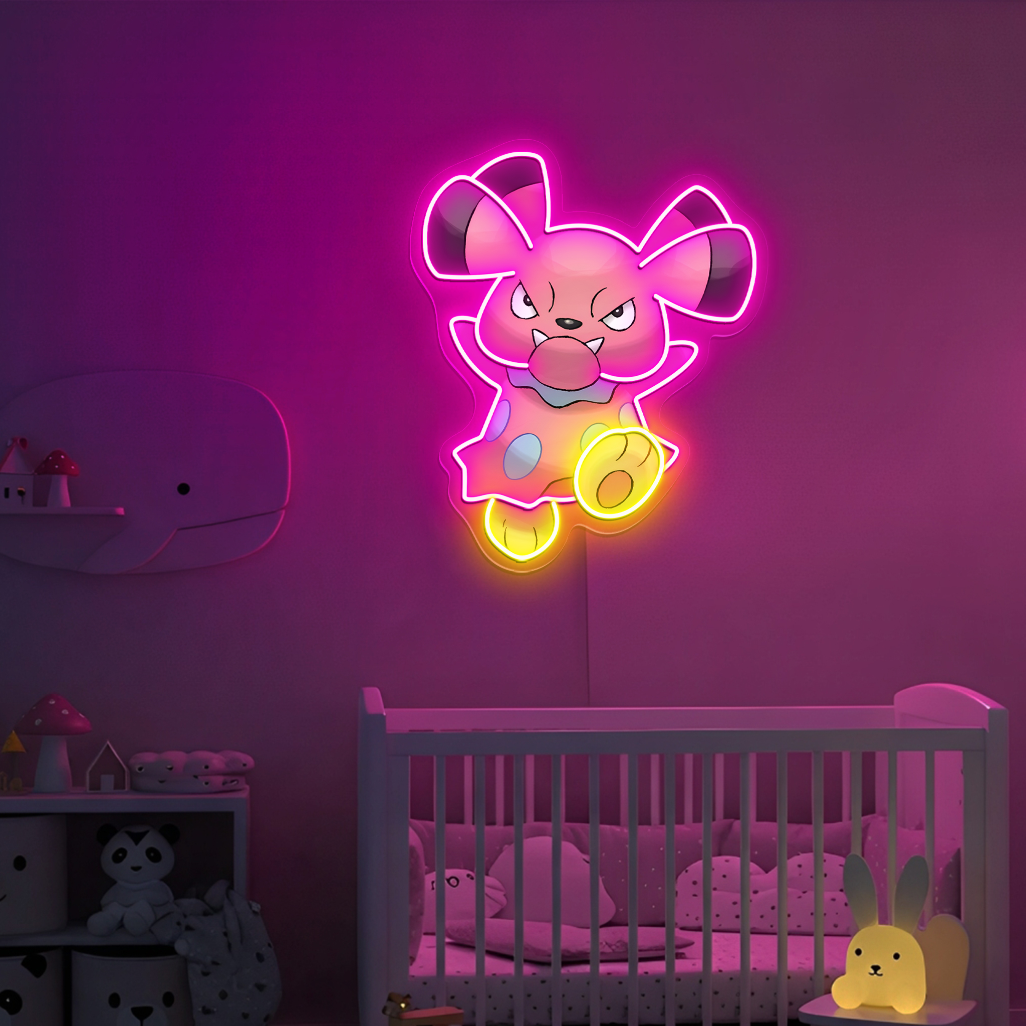 Snubbull Pokemon UV Sign