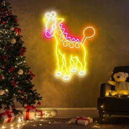 Girafarig Pokemon Neon Signs