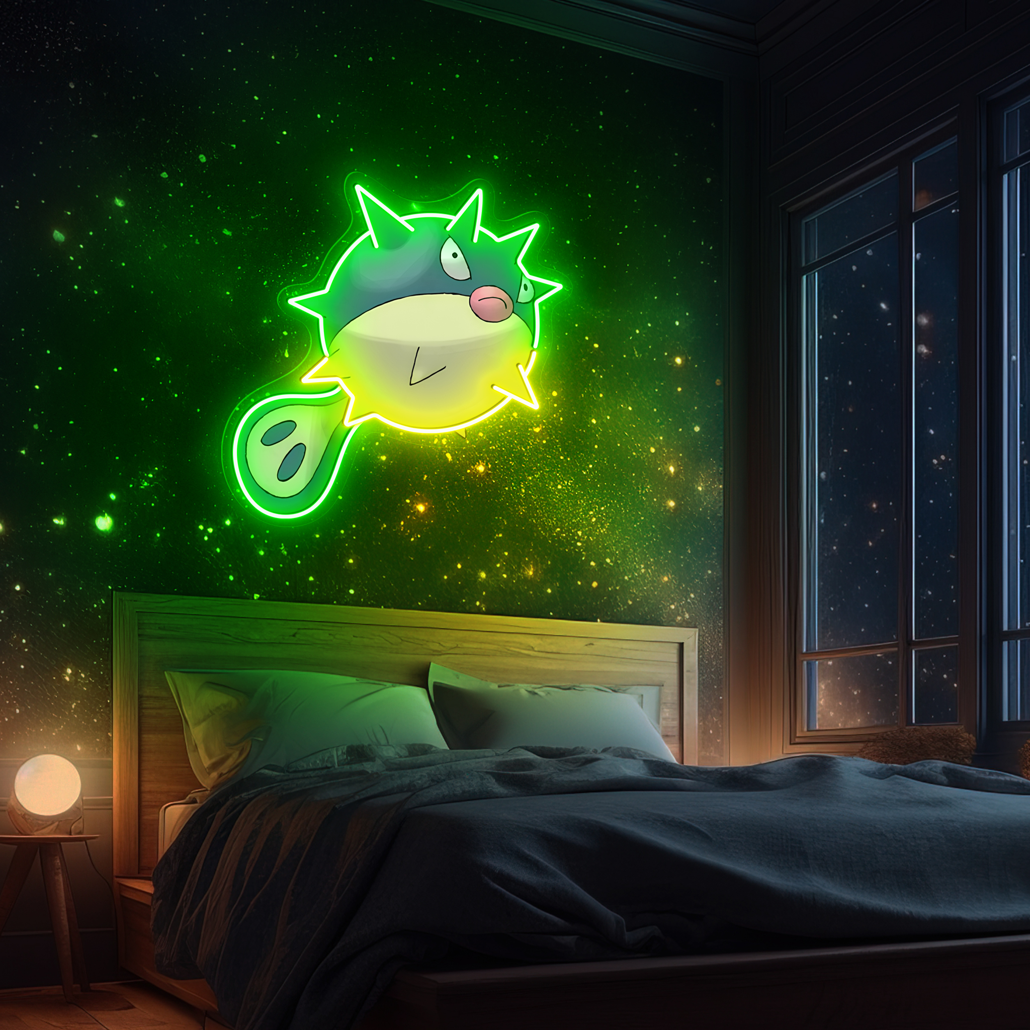 Qwilfish Pokemon UV Sign