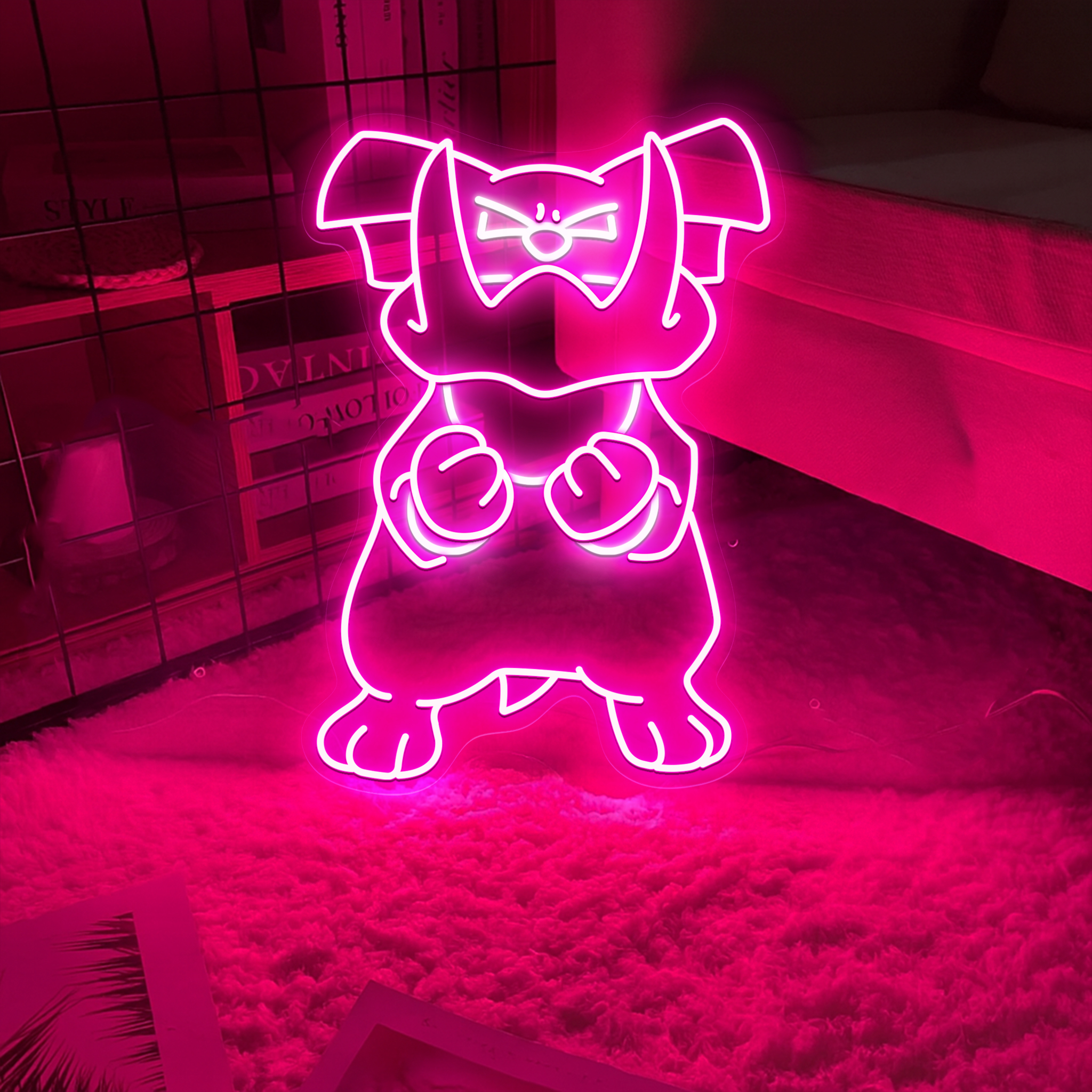 Granbull Pokemon Neon Sign