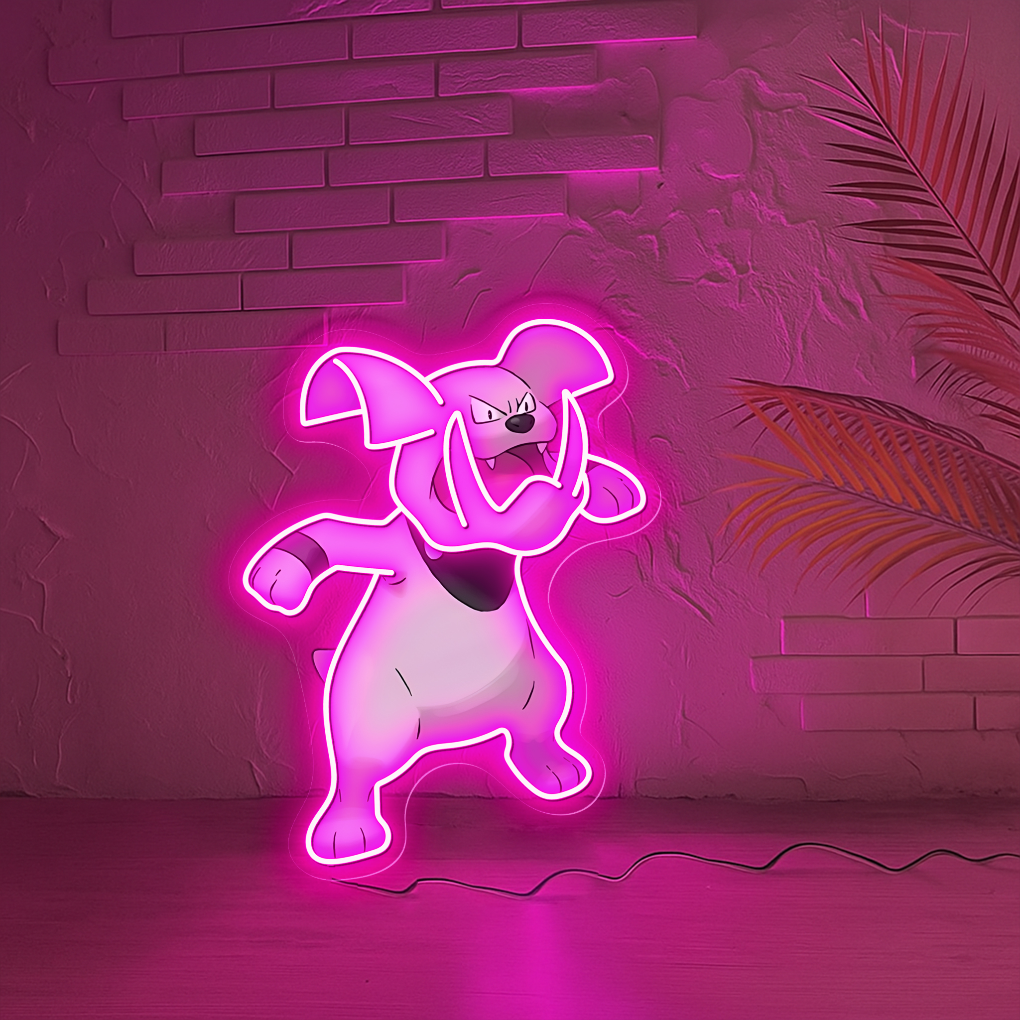 Granbull Pokemon UV Sign