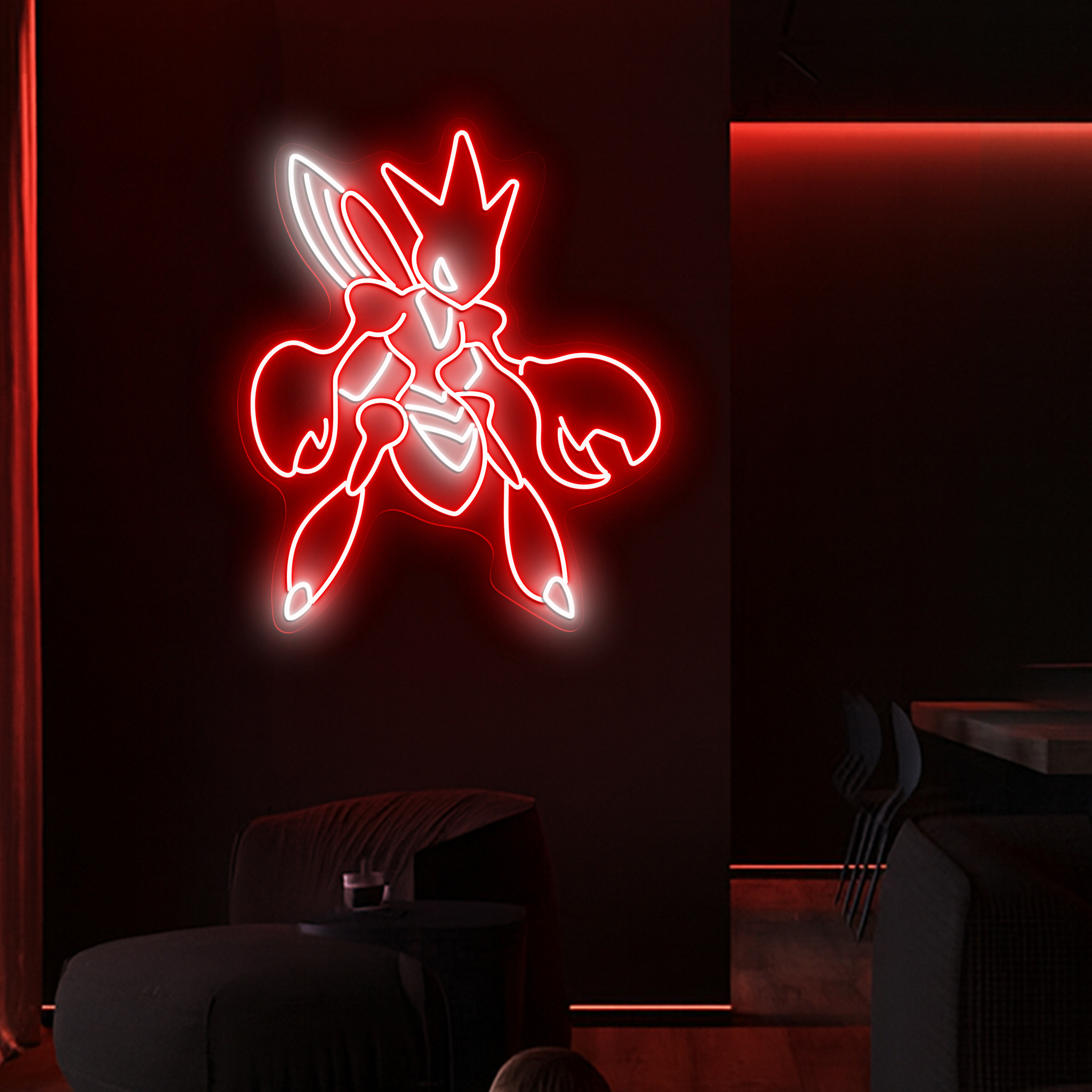 Scizor Pokemon Neon Signs