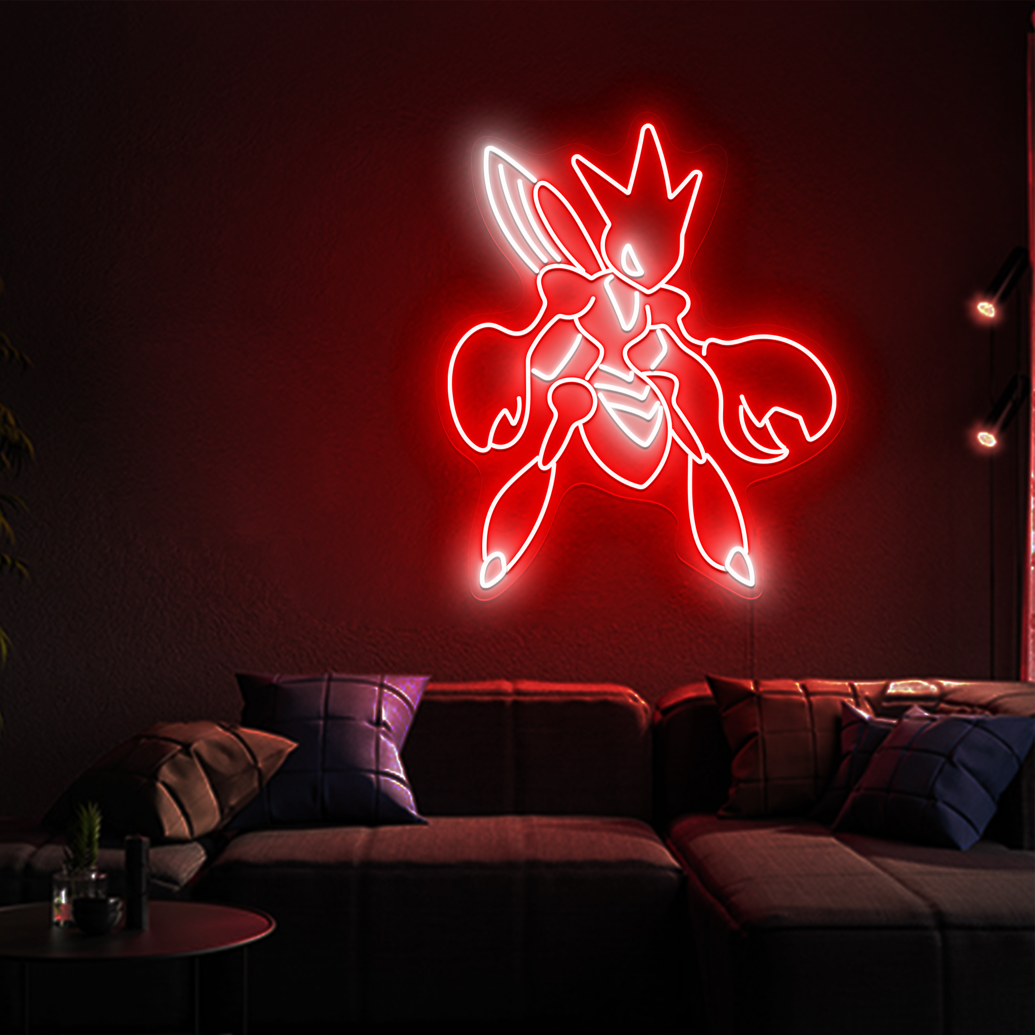 Scizor Pokemon Neon Signs